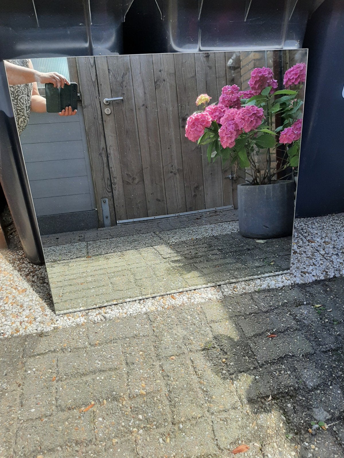 Nieuwe spiegel 90 x 80 cm, Ophalen, Nieuw, 75 tot 100 cm, Minder dan 100 cm