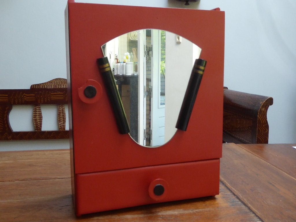 Art deco medicijnkastje – wandkastje, Ophalen of Verzenden