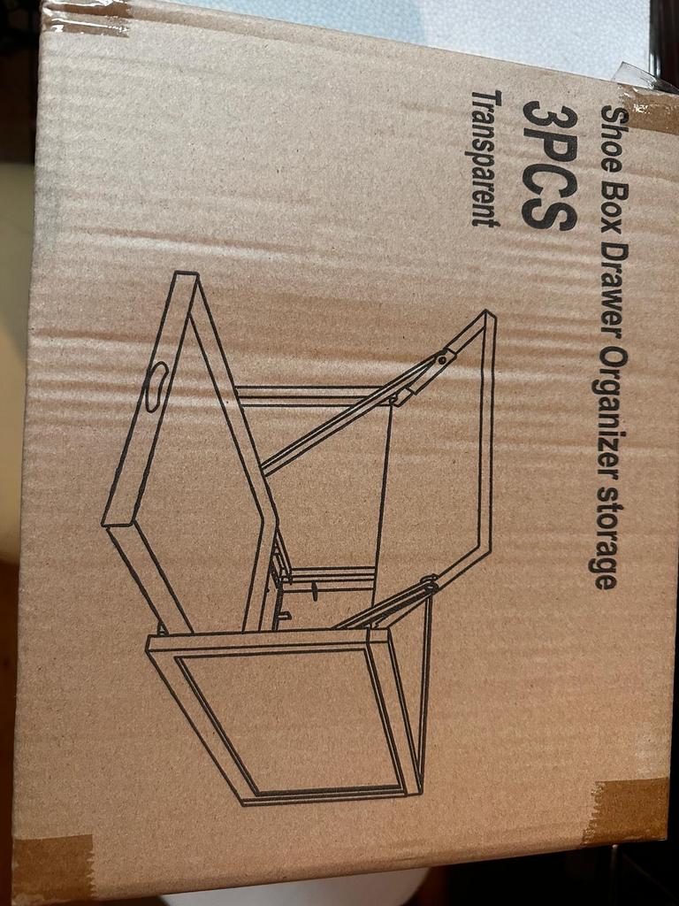 3x Transparante Schoenendozen Lade Organizer Opslag, Ophalen of Verzenden, Nieuw