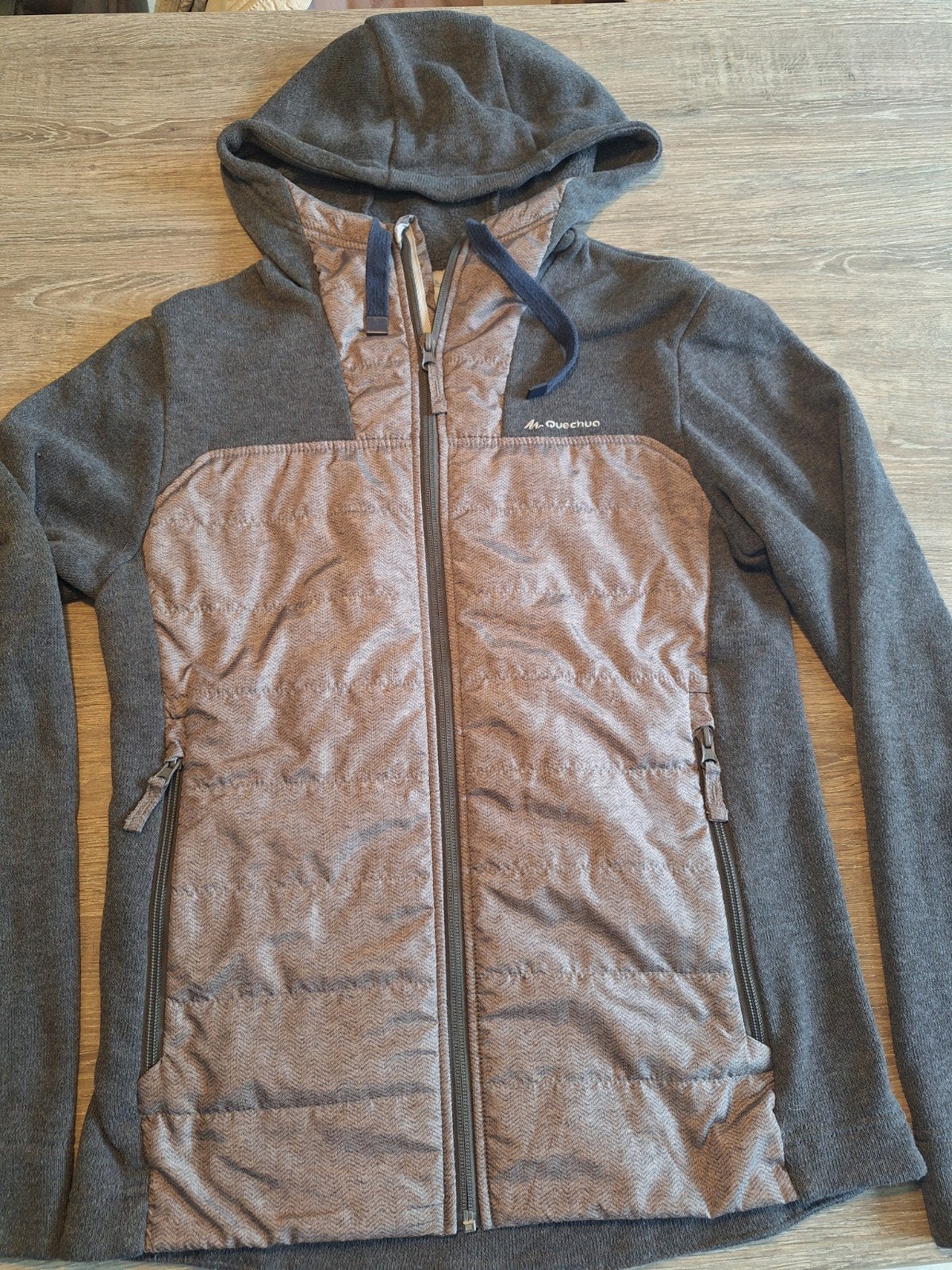 Quechua grijs fleece jack vest mt S 36, Kleding | Dames, Ophalen of Verzenden, Maat 36 (S), Grijs, Human Nature