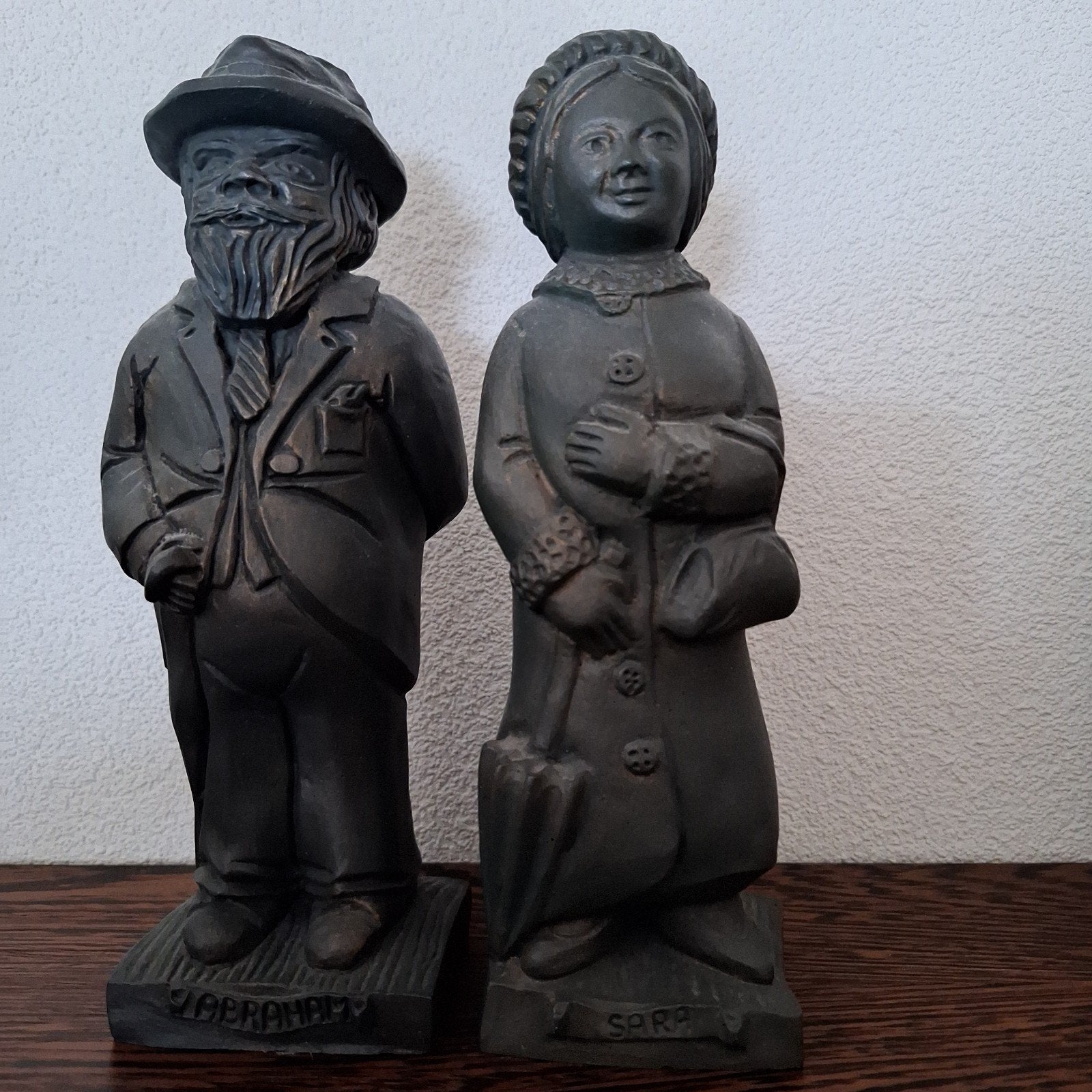 Abraham en Shara beeldje, zware kwaliteit., Verzamelen, Ophalen of Verzenden, Zo goed als nieuw, Overige typen