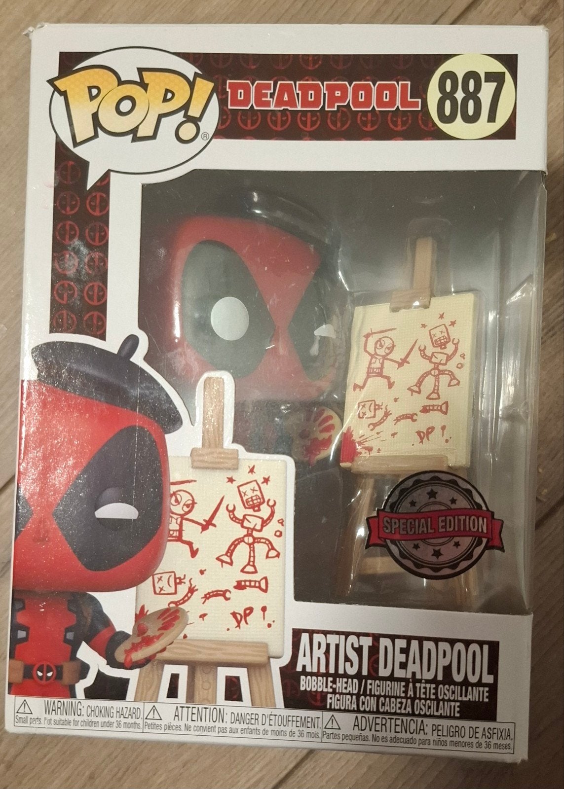 Funko Pop! Deadpool 887 Artist Special Edition, Verzamelen, Poppetjes en Figuurtjes, Ophalen, Nieuw