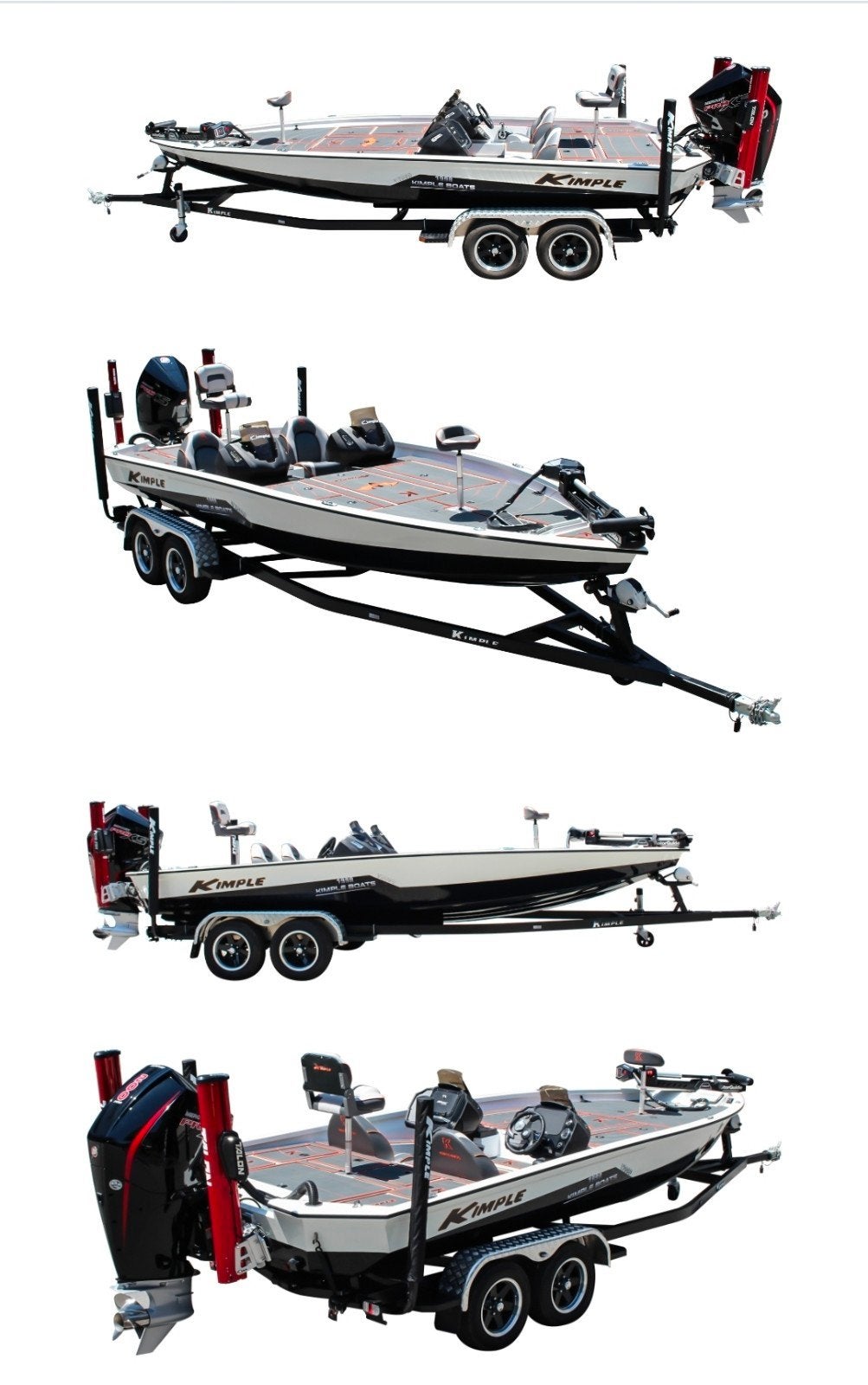Kimple bass boat visboot aluminium bass vis boot nitro, Ophalen, 70 pk of meer, Nieuw, Aluminium