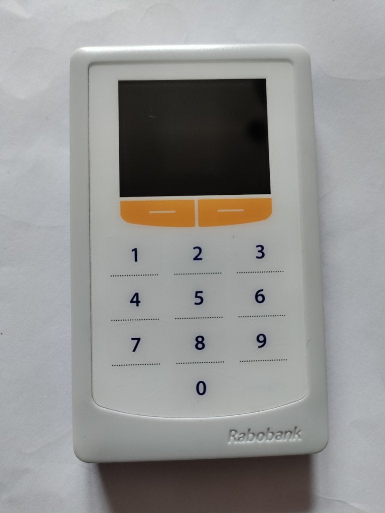 Rabobank card reader, Computers en Software, Scanners, Ophalen of Verzenden, Zo goed als nieuw, Overige typen