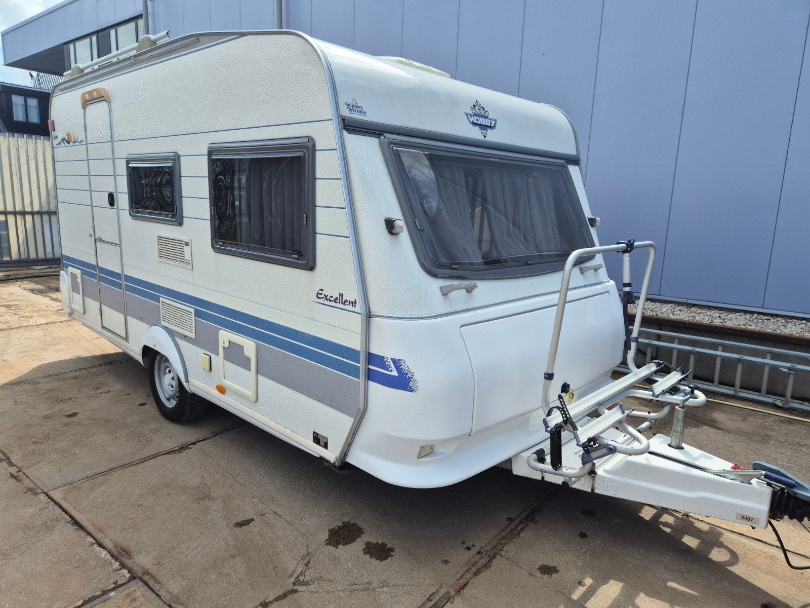 Hobby 400 SF Excellent Easy Voortent en Fietsendrager, Vast bed, Schokbreker, Hobby, Bedrijf