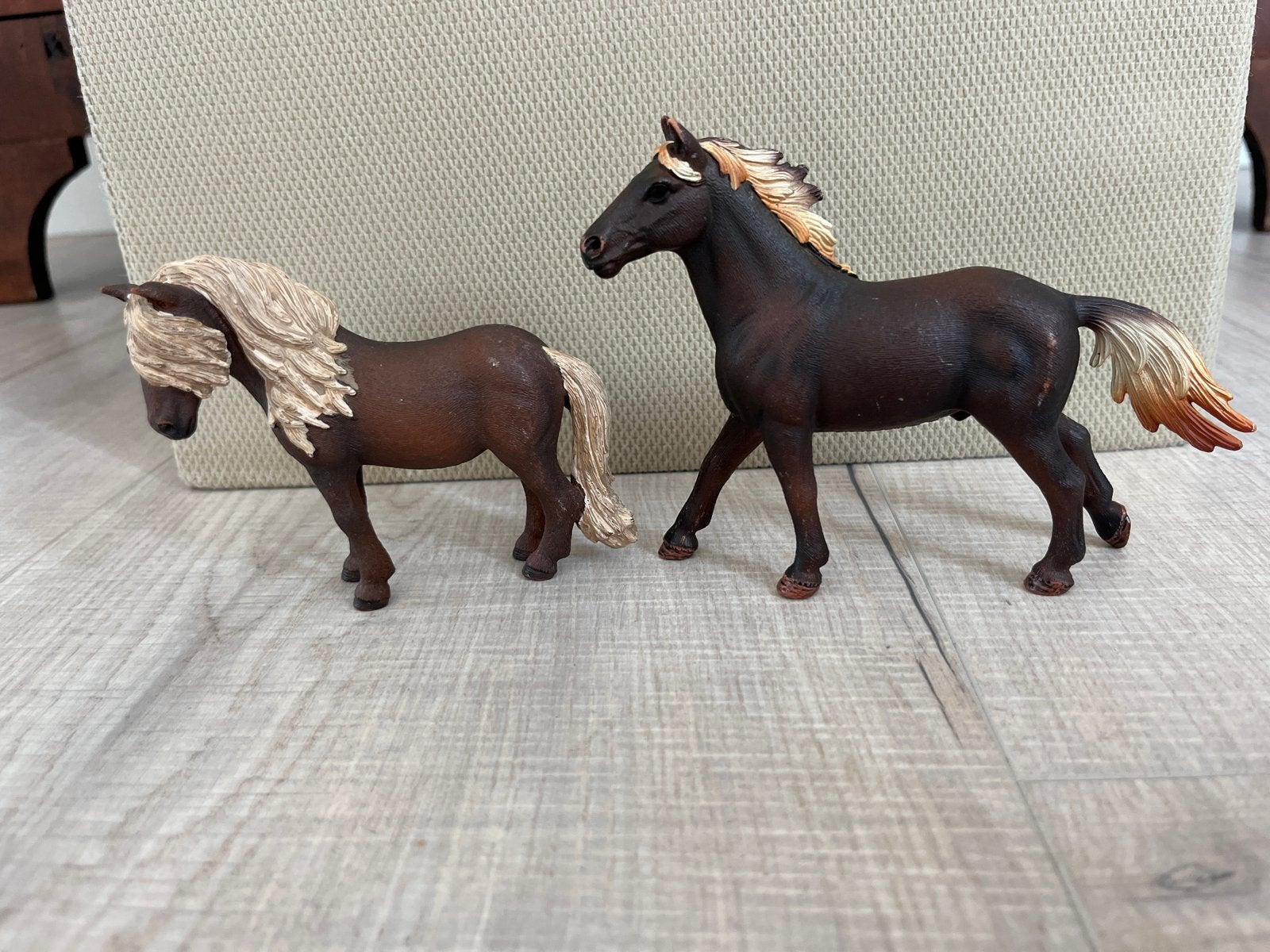 Schleich paarden set - 2 stuks, Ophalen of Verzenden, Gebruikt, Jongen of Meisje