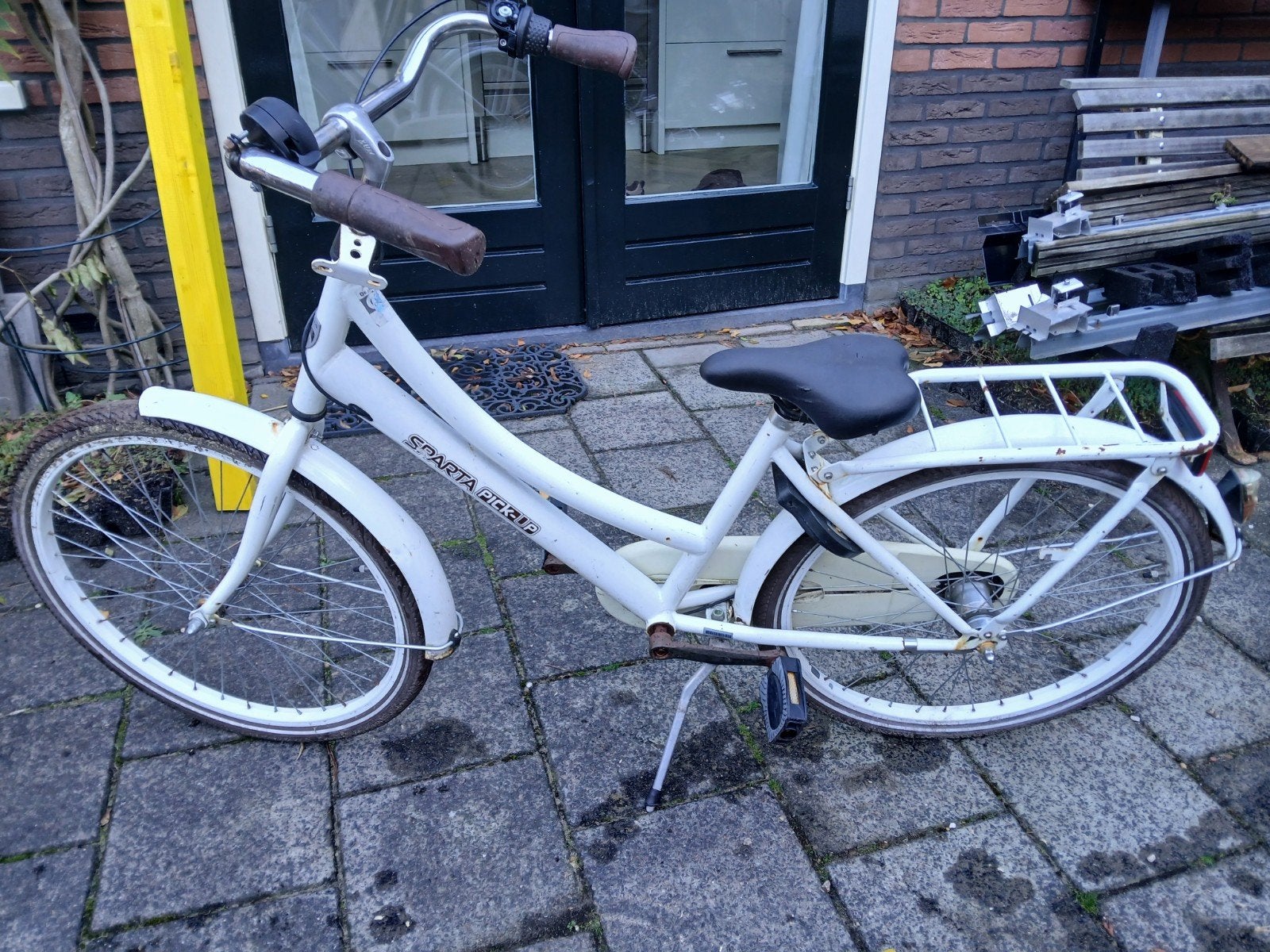 Sparta Pick-Up meisjesfiets - Wit - 24 Inch, Ophalen, Gebruikt, Terugtraprem, Sparta
