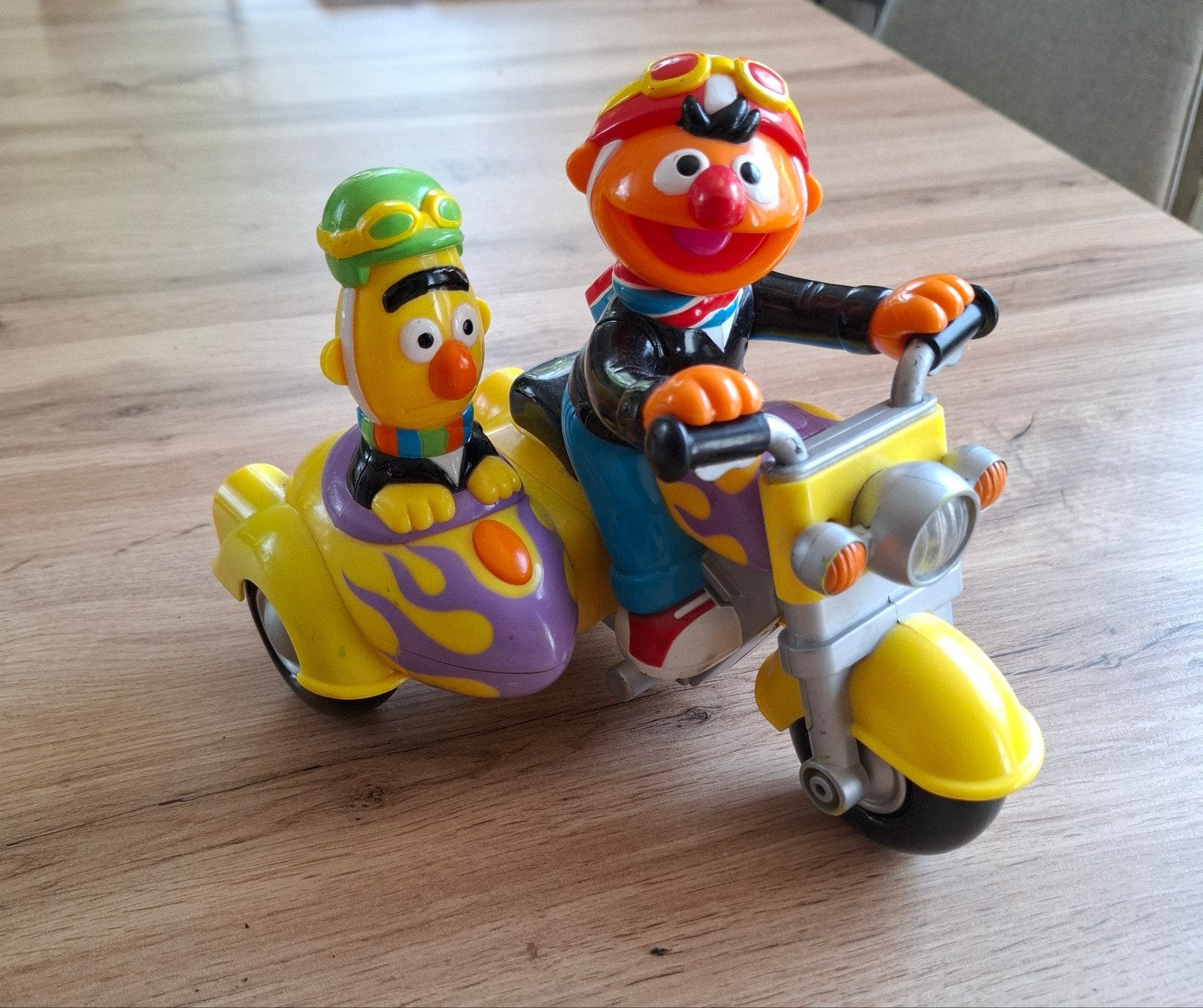 Vintage Sesamstraat Bert & Ernie Motor met zijspan, Ophalen of Verzenden, Gebruikt