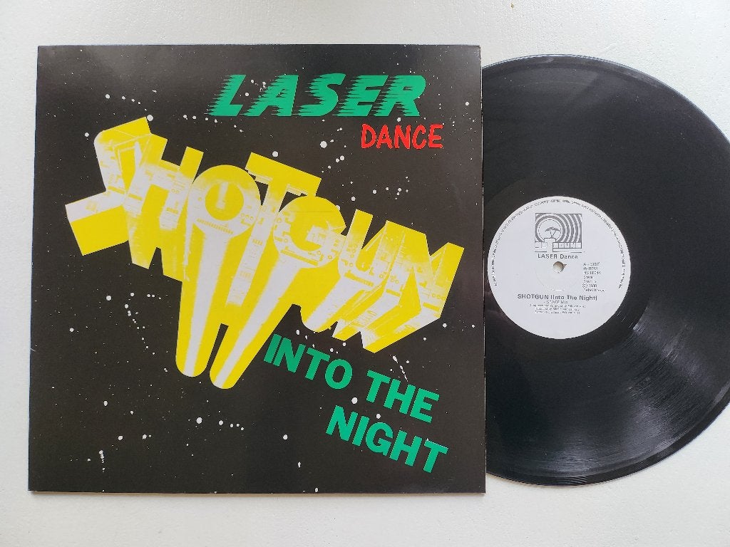12" Maxi Laser Dance - Shotgun (Into The Night), Cd's en Dvd's, Vinyl | Dance en House, Ophalen of Verzenden, Zo goed als nieuw