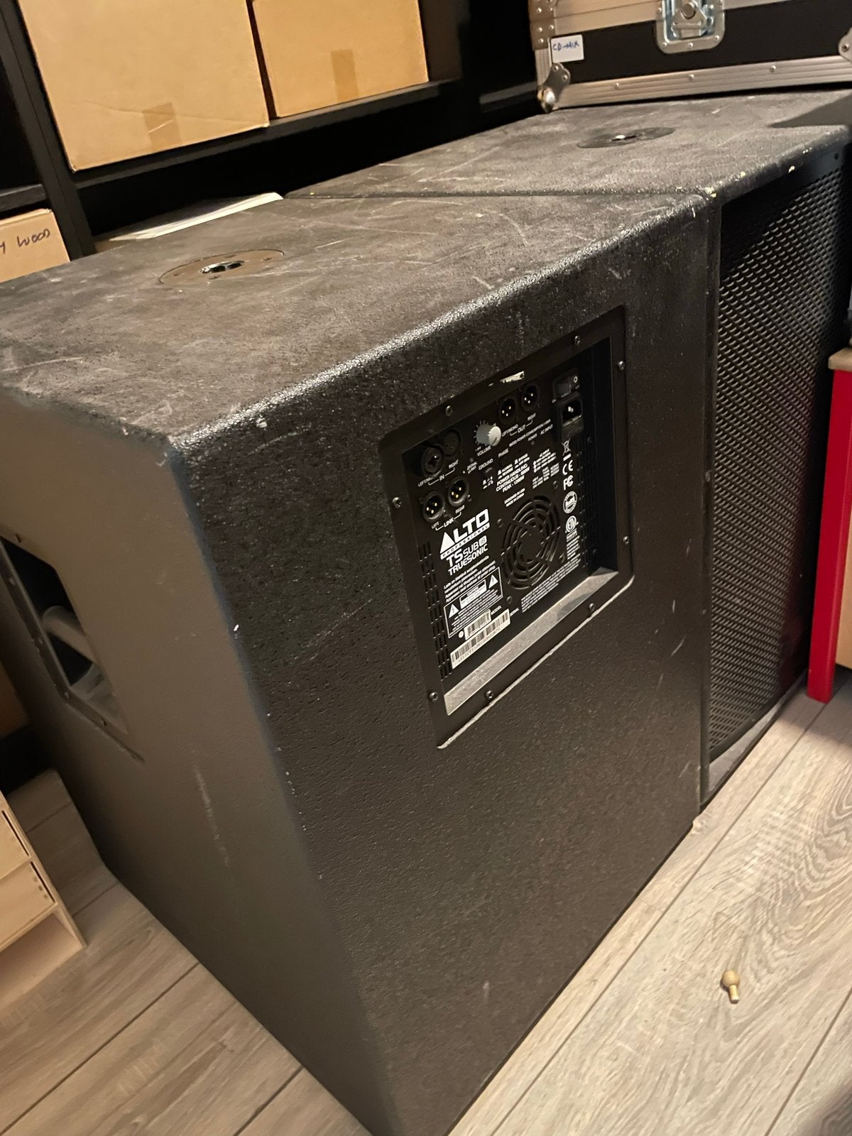 600euro!!!!4 stuks Alto TS SUB 18 actieve subwoofer 1200W, Ophalen, Gebruikt, 1000 watt of meer, P.A.