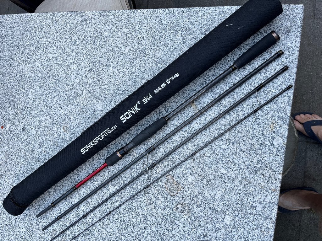 Reishengel Sonic SK4 3 m, 18-40g, Ophalen, Zo goed als nieuw, Werphengel