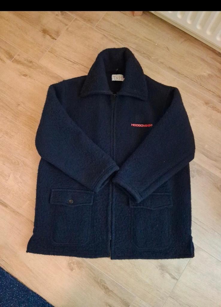 Hoogovens jas van zuiver scheerwol, Hoogovens, Blauw, Maat 46/48 (XL) of groter, Ophalen of Verzenden