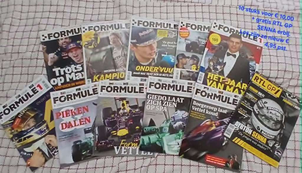 10 Formule 1 autosportbladen, Ophalen of Verzenden, Zo goed als nieuw, Formule 1
