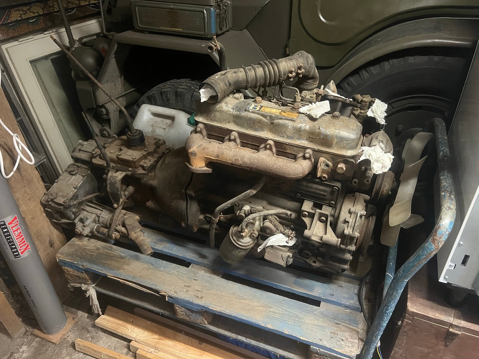 Versnellingsbak en motor Toyota Land Cruiser BJ40 4 versn., Ophalen of Verzenden, Gebruikt, Toyota