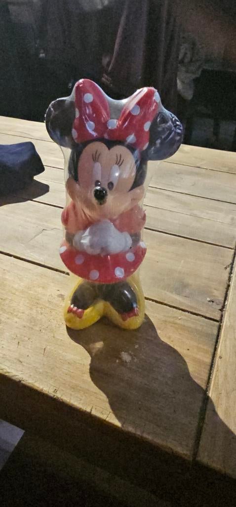 Nieuwe Minnie Mouse Spaarpot - Disney Figuur, Ophalen of Verzenden, Mickey Mouse, Nieuw, Beeldje of Figuurtje