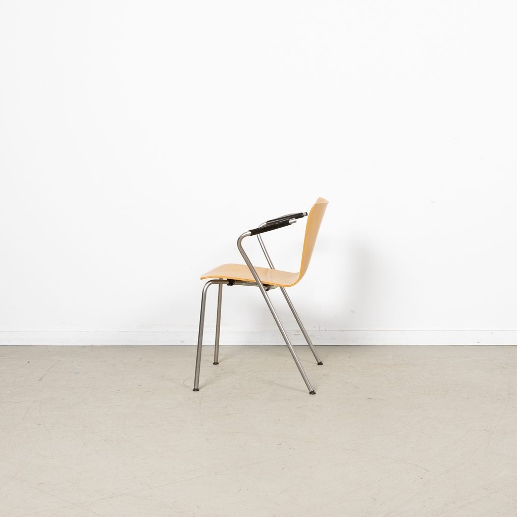 Fritz Hansen Vico Duo Stoel Hout - Chroom, Niet ingevuld, Zo goed als nieuw, Niet ingevuld, Niet ingevuld