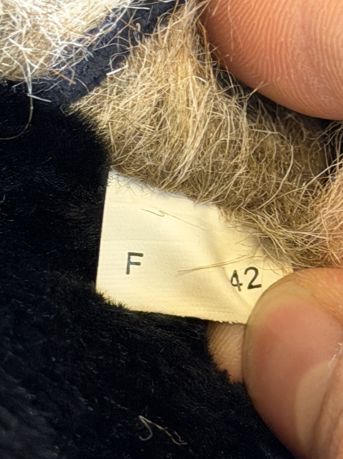Blauwe shearling-look jas (penny coat / afghaanse jas),, Bayline Vintage Trading, Maat 42/44 (L), Zo goed als nieuw, Nassausingel 26, 4811 DG Breda, Nederland