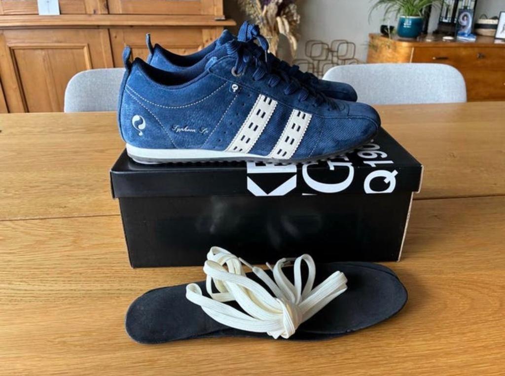 Nieuwe Q1905 blauwe sneakers - Maat 41 (UK 7), Blauw, Ophalen of Verzenden, Sneakers of Gympen, Zo goed als nieuw