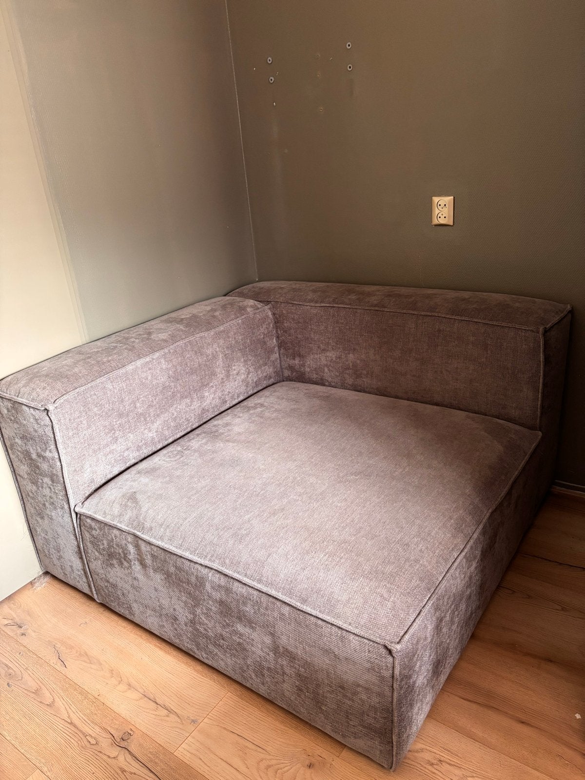 NOUS Living Igor chaise rechts (modulair) - 130x130x72 cm, Ophalen, Eenpersoons, 125 tot 150 cm, Hoekbank