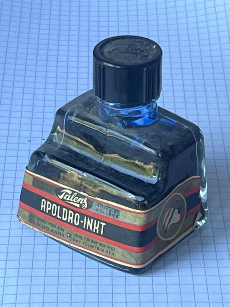 Vintage Talens Apoldro-Inkt Flesje - Zeldzaam, Ophalen of Verzenden