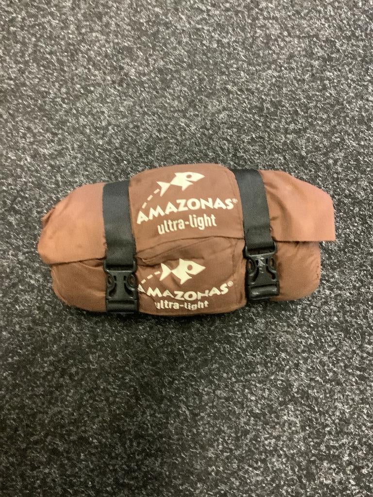 Amazonas Ultra-Light hangmat / reishangmat met draagriemen, Ophalen of Verzenden, Gebruikt, Eenpersoons