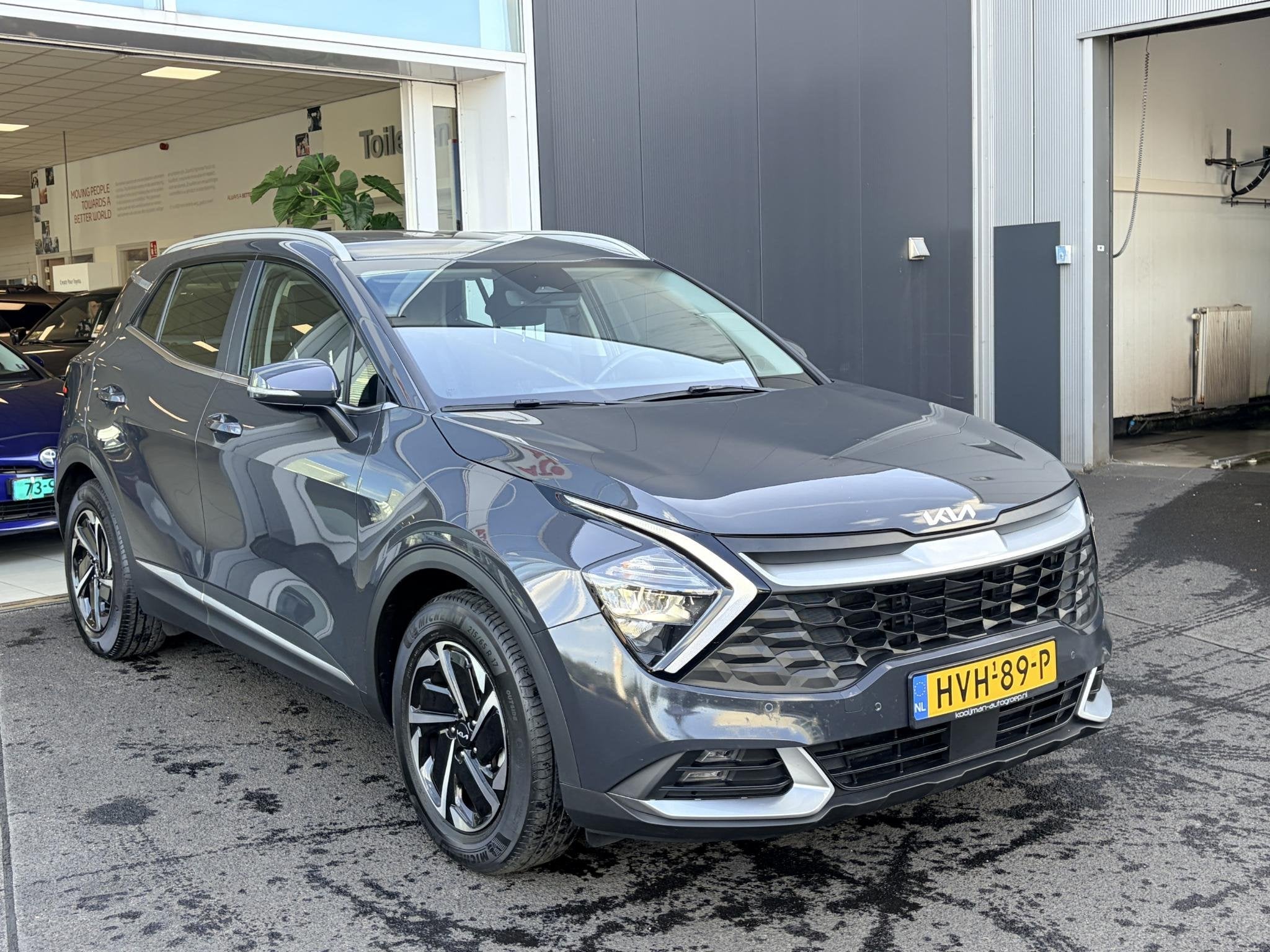 Kia Sportage 1.6 T-GDi MHEV DynamicLine | Trekhaak | Navigat, Auto's, Stof, Gebruikt, Euro 6, 4 cilinders