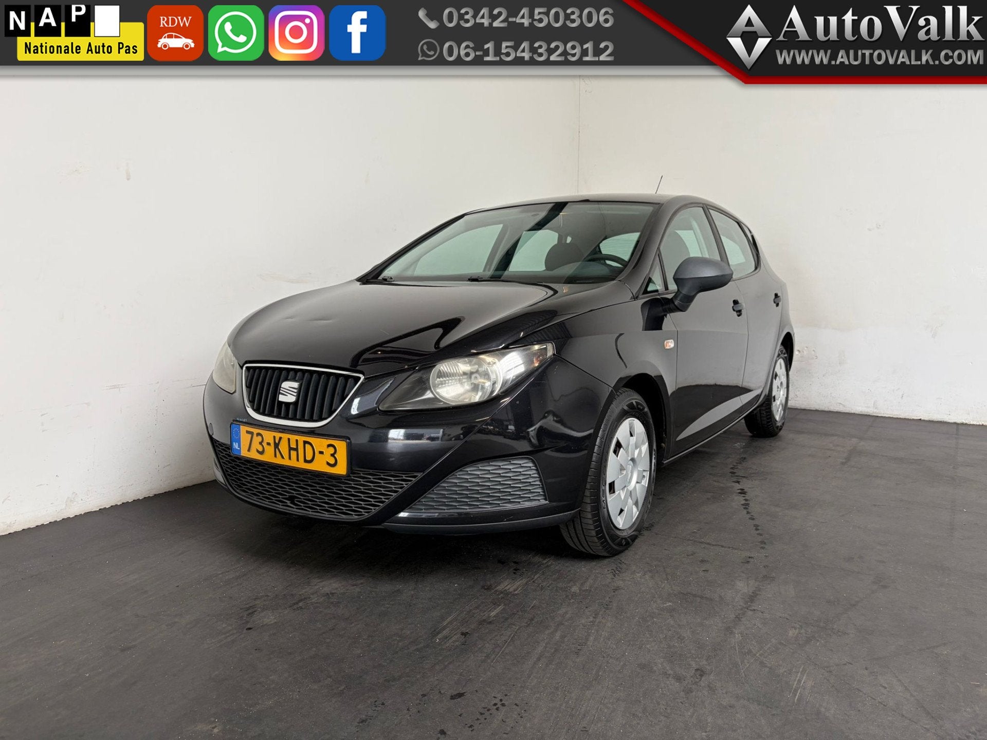 SEAT Ibiza 1.2 Club.Airco! (bj 2009), Auto's, Seat, Voorwielaandrijving, Euro 5, 60 pk, 1198 cc