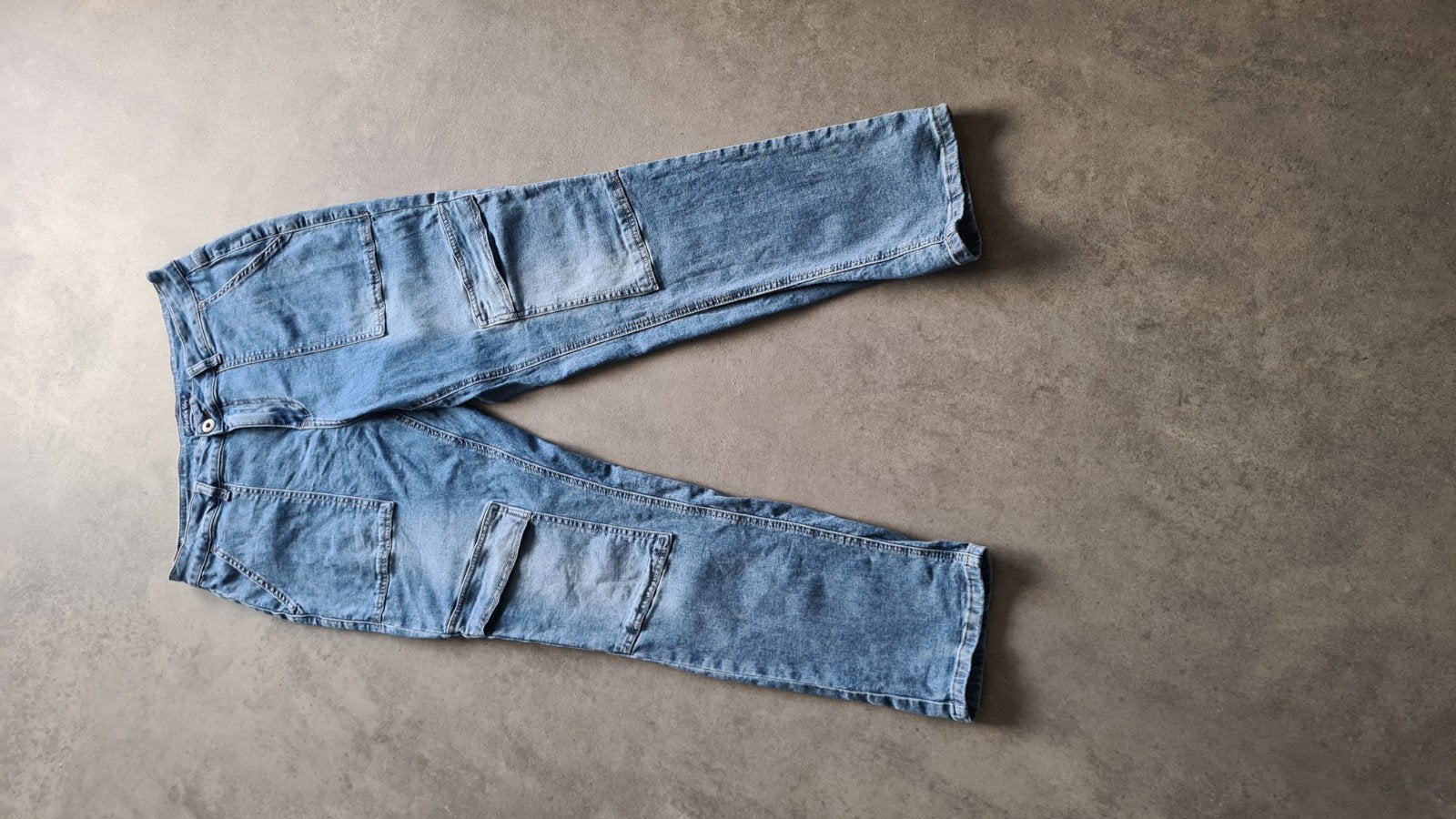 Red Button cargo spijkerbroek 42 zgan, Blauw, Ophalen of Verzenden, Zo goed als nieuw, W33 - W36 (confectie 42/44)