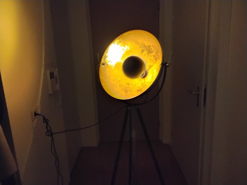 Staande lamp, Huis en Inrichting, Ophalen, E27 (groot), Zo goed als nieuw, Metaal