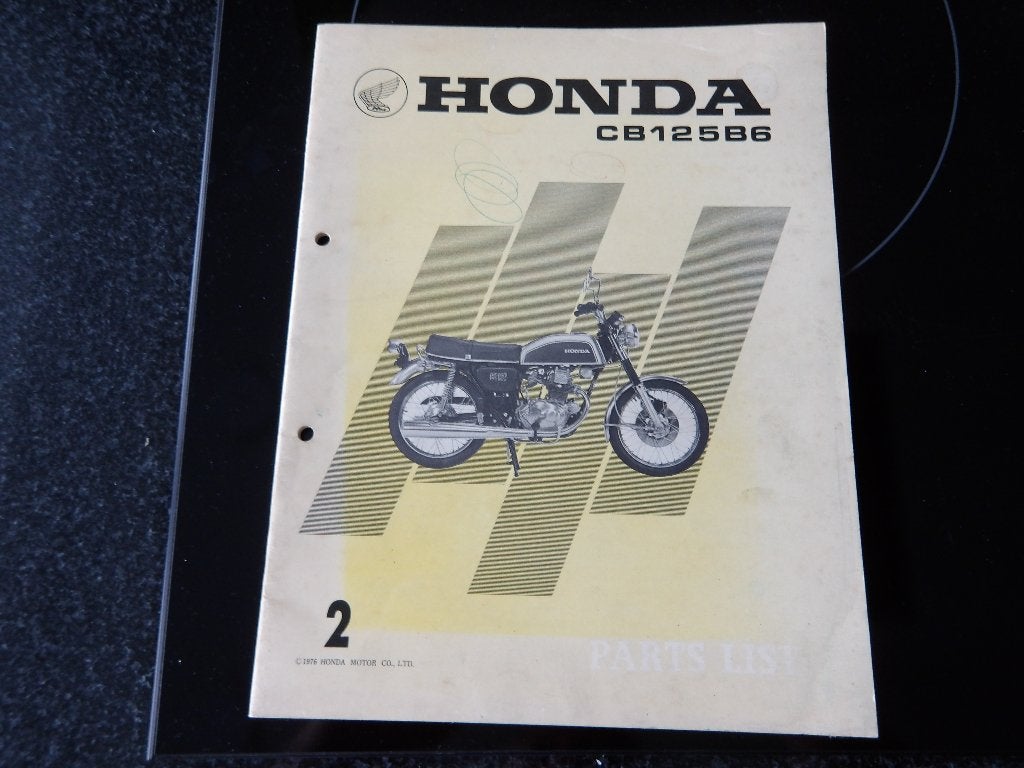 Onderdelenboek Honda CB125B6 1976 - Origineel, Motoren, Verzenden, Honda