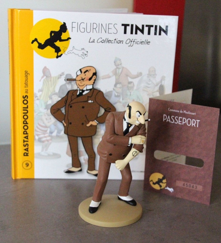 Moulinsart figurine n 9 Rastapopoulos Tintin Hergé Kuifje, Verzamelen, Stripfiguren, Zo goed als nieuw, Beeldje of Figuurtje, Kuifje
