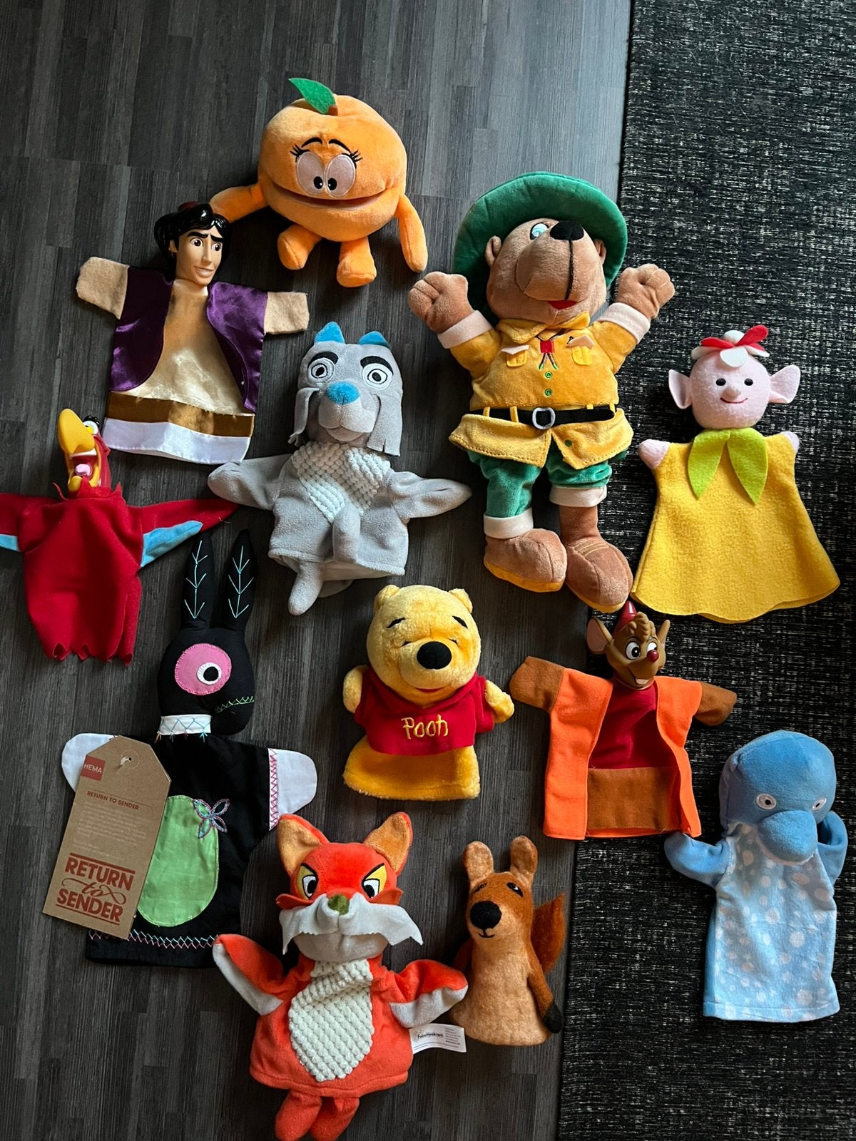 Gave set handpoppen poppenkastpoppen, Ophalen of Verzenden, Zo goed als nieuw, Overige typen