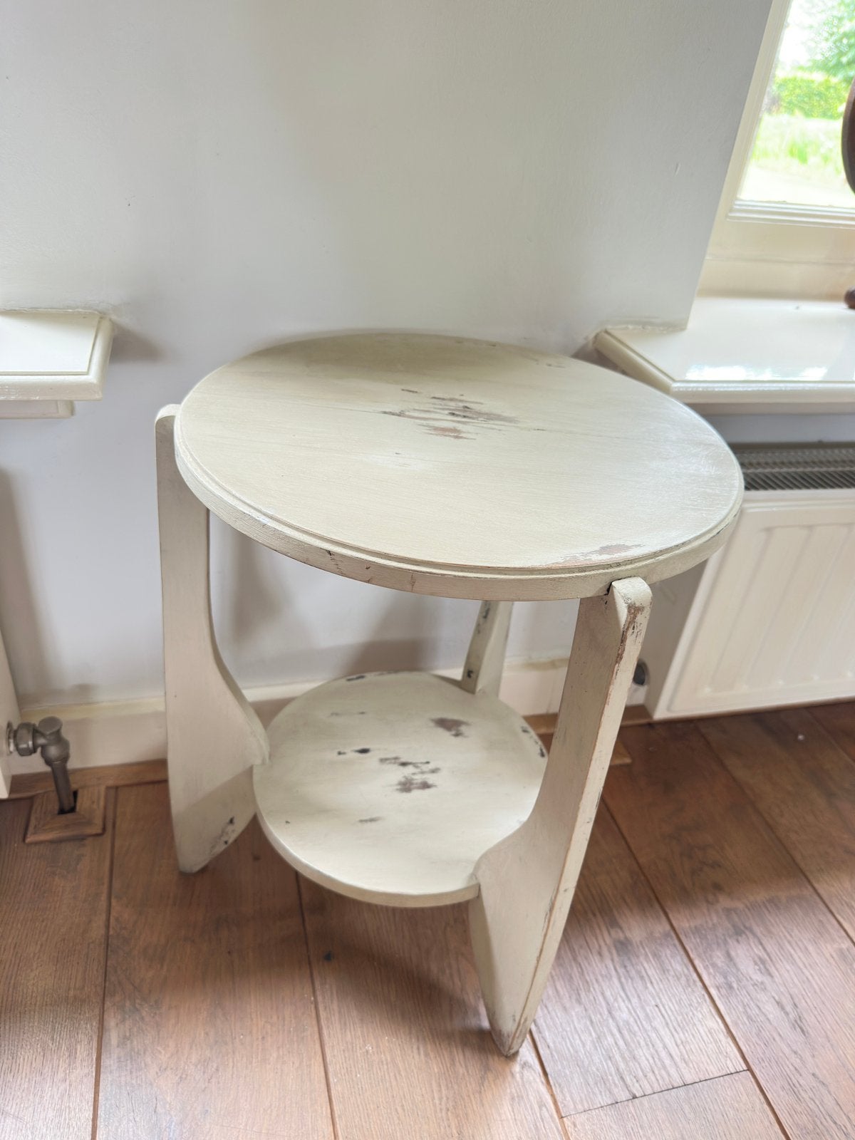 Bijzettafel, Minder dan 55 cm, Rond, Zo goed als nieuw, Ophalen