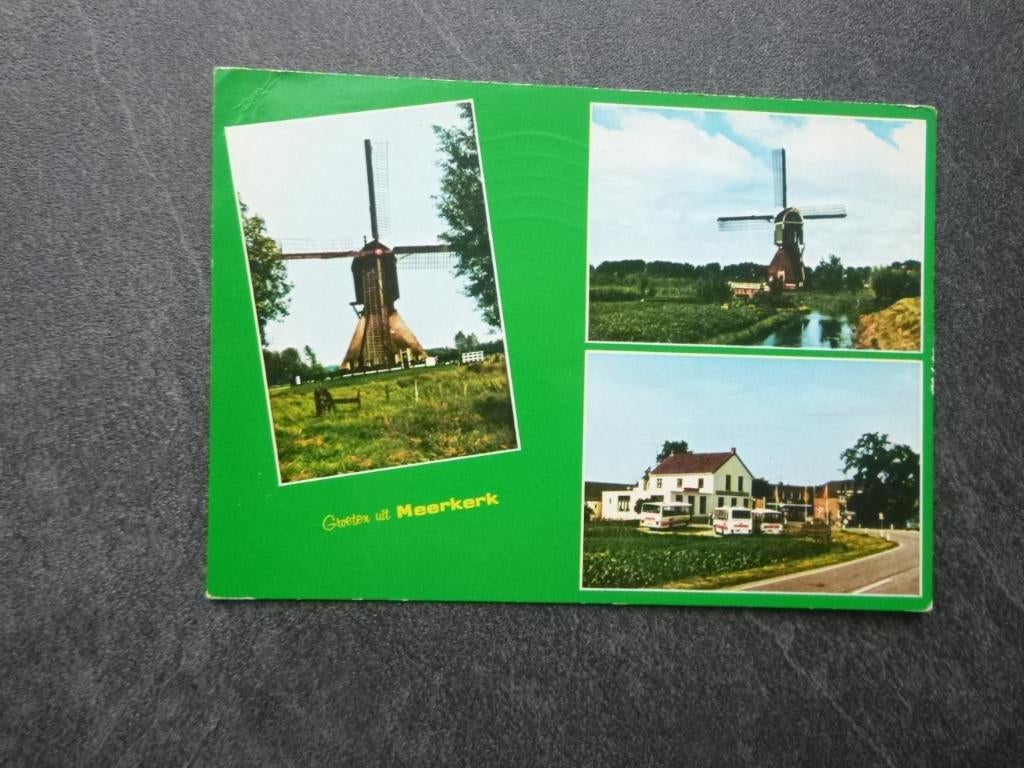 Meerkerk, molen/bus 1983, Verzenden, 1980 tot heden, Gelopen, Noord-Brabant