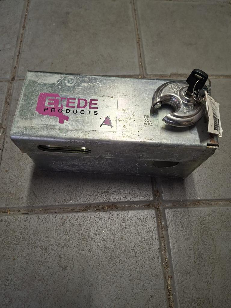 Etede Products Disselslot met ABUS schijfslot, Auto diversen, Anti-diefstal, Gebruikt, Ophalen