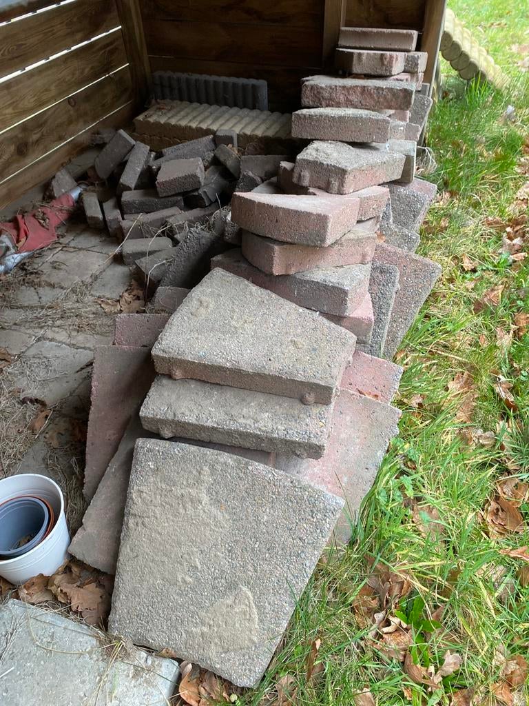 Rond terrasje, Ophalen, Gebruikt, Minder dan 5 m², Beton