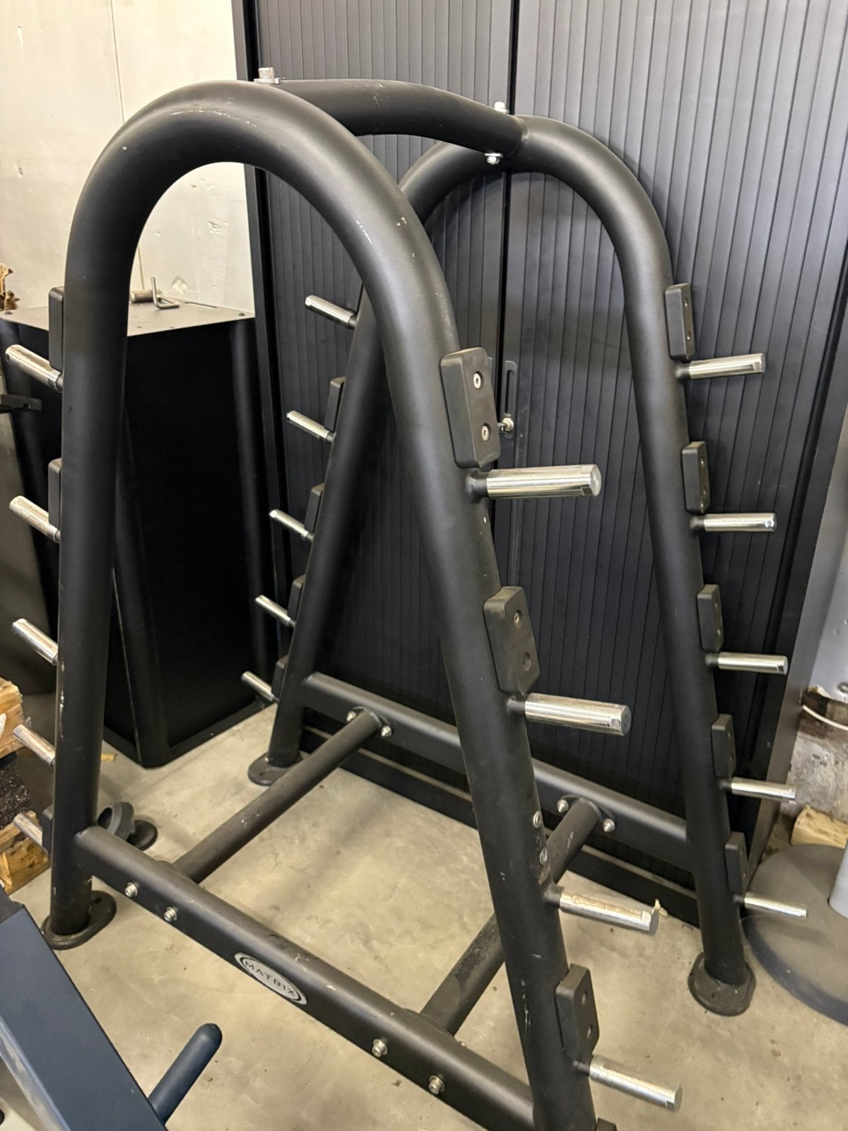 Matrix stangen rek voor 10 x stang, Ophalen, Gebruikt, Matrix, Halterstangen