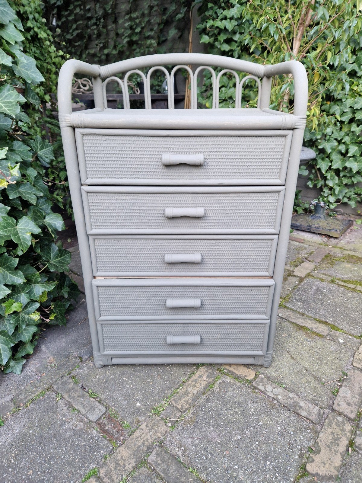 ROTAN LADEKASTJES 5 VAKS, Huis en Inrichting, Ophalen, Minder dan 50 cm, 5 laden of meer, Minder dan 100 cm