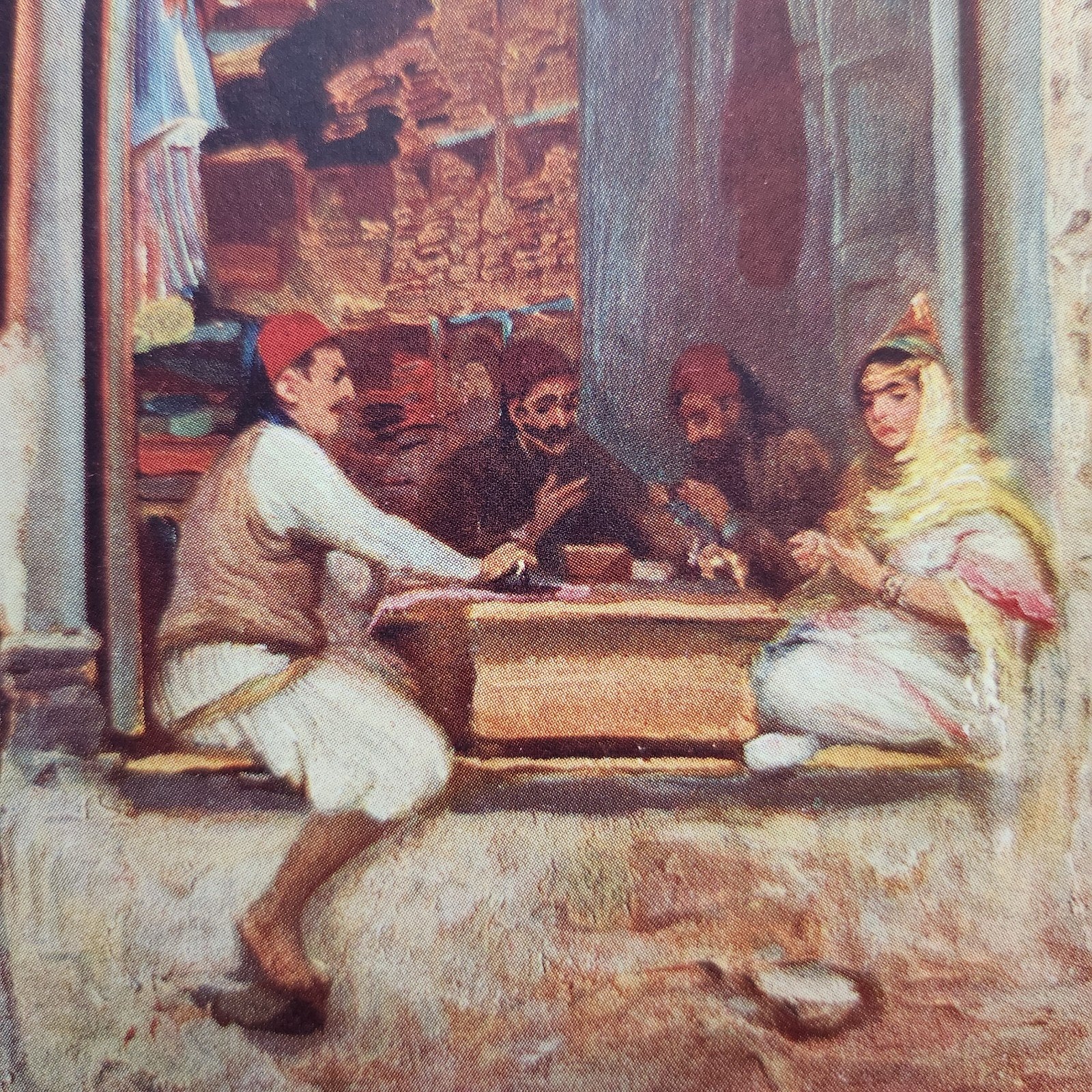 Oude ansichtkaart: Kleermaker in het Midden-Oosten, 1906, Verzenden