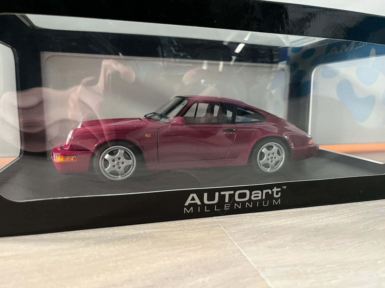 Porsche 911 (964) Carrera RS Rubystone Red Autoart 1:18, Ophalen of Verzenden, Zo goed als nieuw, Autoart