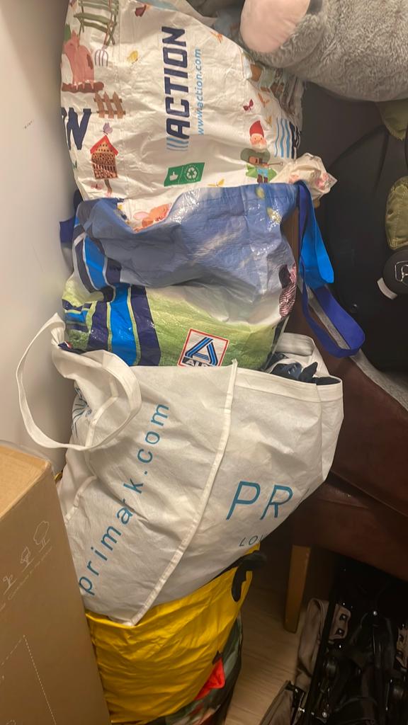 5 tassen vol kleding, Ophalen of Verzenden, Zo goed als nieuw