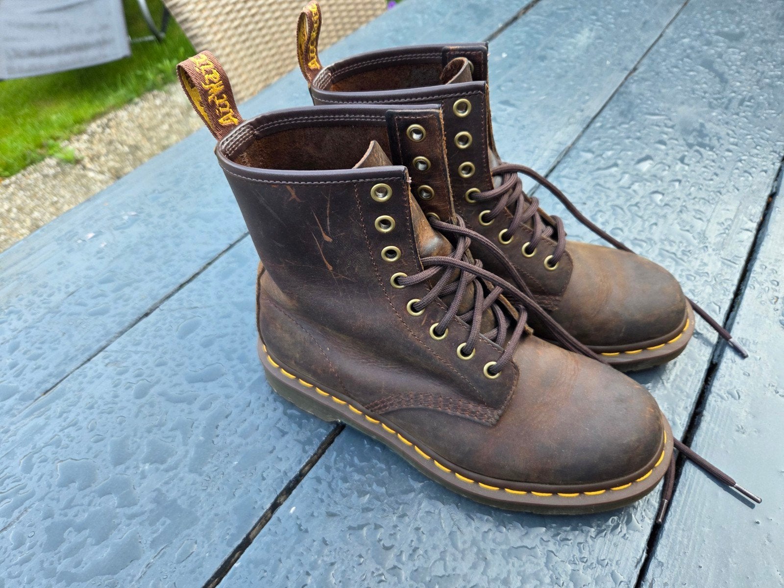 Dokter Martens bruine boots maat 38, Ophalen, Bruin, Dokter Martens, Zo goed als nieuw