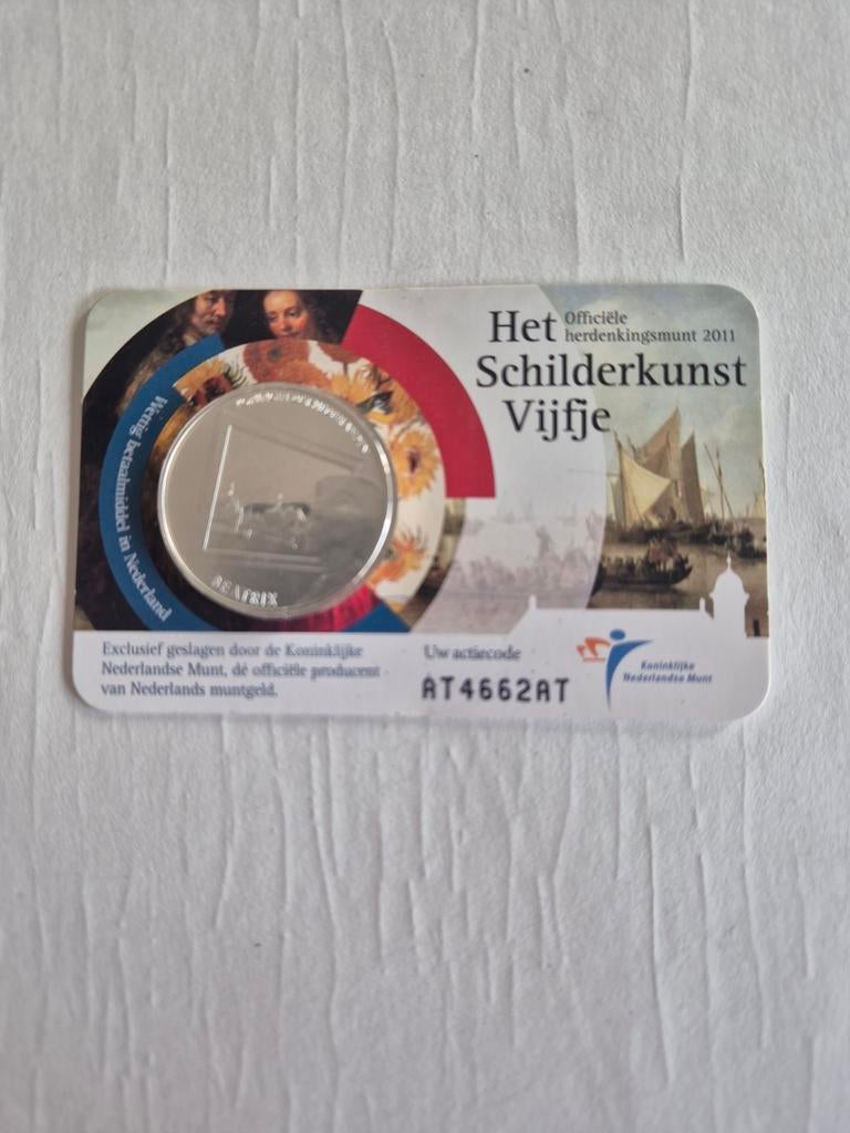 Het Schilderkunst Vijfje 2011, Postzegels en Munten, Munten | Nederland, Koningin Beatrix, Zilver, Euro's, Ophalen of Verzenden