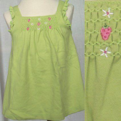 Groene Gymboree zomertop maat 80 NIEUW (0043), Kinderen en Baby's, Babykleding | Maat 80, Meisje, Gymboree, Nieuw, Ophalen of Verzenden