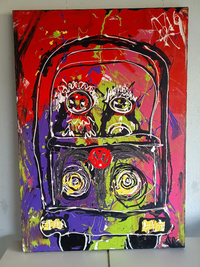 Schilderij, Ophalen, Zo goed als nieuw, Schilderij, 75 cm of meer
