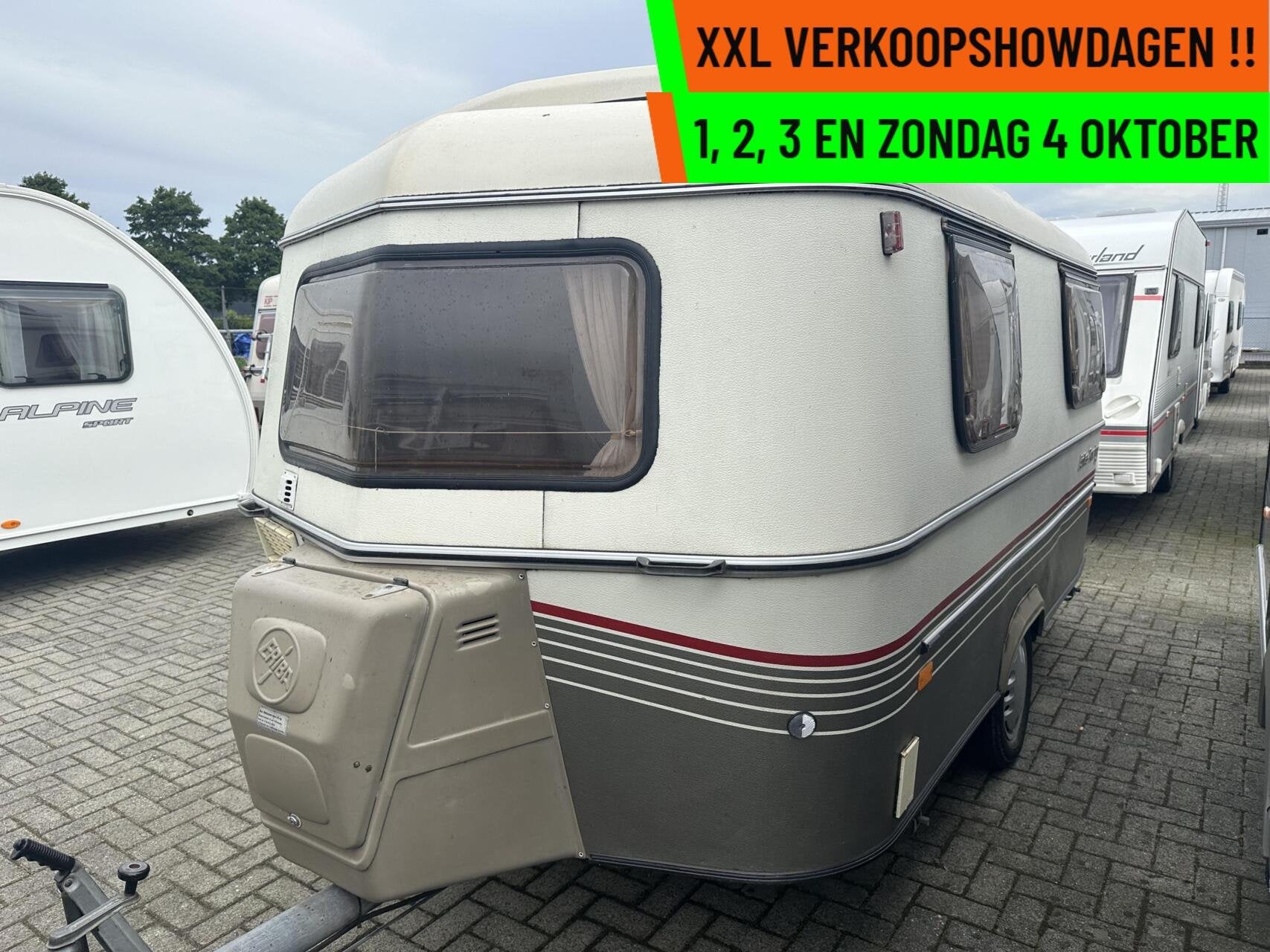 Eriba - XXL VERKOOPSHOW 1,2,3 & 4 OKT. 10-17 UUR, Tot en met 2, Bedrijf, Eriba, 2 aparte bedden
