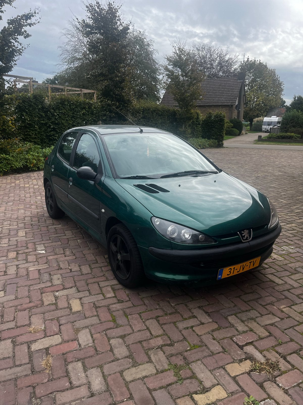 Peugeot 206 1.4 5D 2002 Groen, Voorwielaandrijving, 31 €/maand, 4 cilinders, Origineel Nederlands