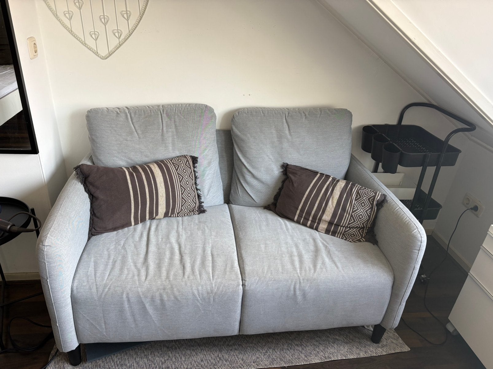 IKEA twee zits bank, Huis en Inrichting, Ophalen, Tweepersoons, 75 tot 100 cm, Zo goed als nieuw