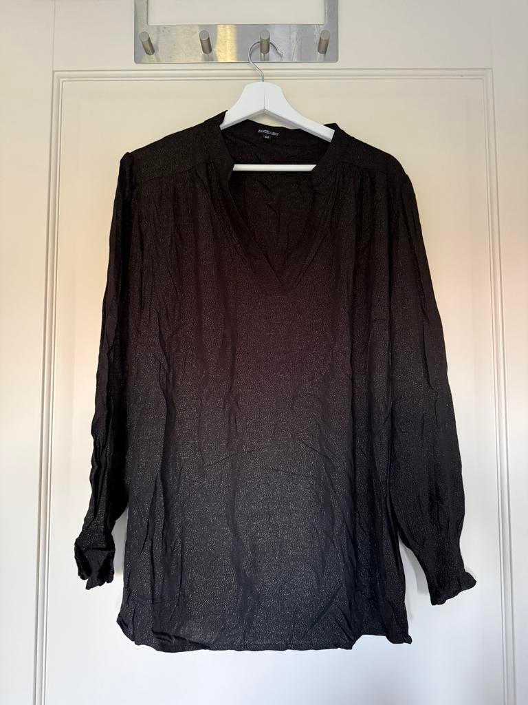 Exxcellent blouse zwart, Kleding | Dames, Grote Maten, Ophalen of Verzenden, Zo goed als nieuw, Zwart