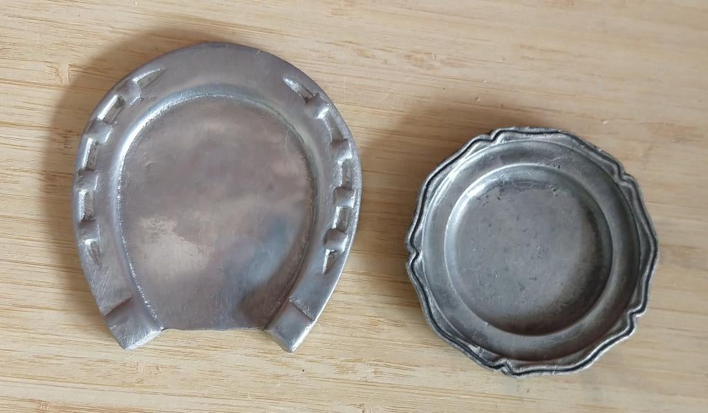 vintage tinnen hoefijzer en/of sierbordje, volgnr 16, Ophalen of Verzenden